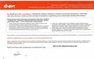 EON: Upozornění vlastníků na ořez popř. odstranění dřevin