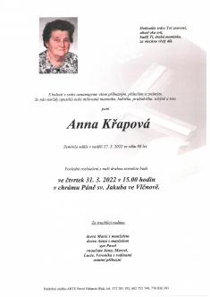 Anna Křapová