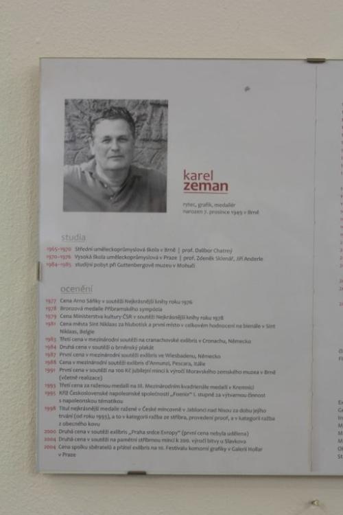 6.10.2013 - Výstava Karel Zeman, akademický malíř, grafik a medailér